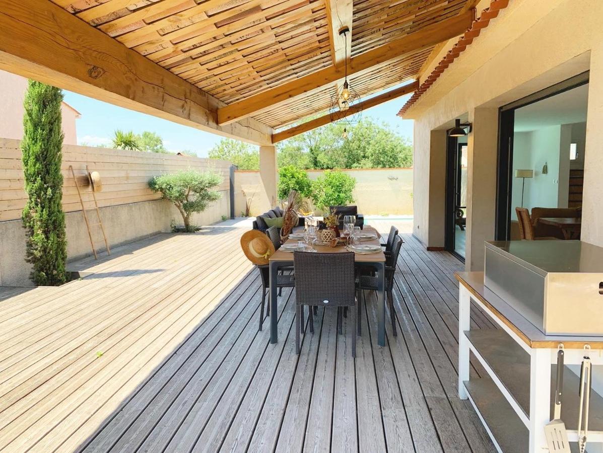 Le Petit Bali Spacieuse Villa Pour 8 Avec Piscine Saint-Cyprien  Exterior photo