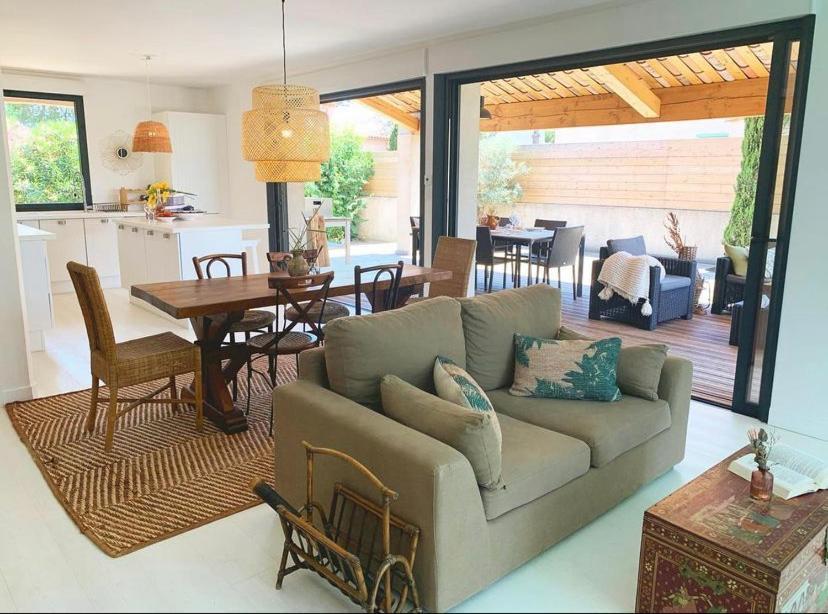 Le Petit Bali Spacieuse Villa Pour 8 Avec Piscine Saint-Cyprien  Exterior photo