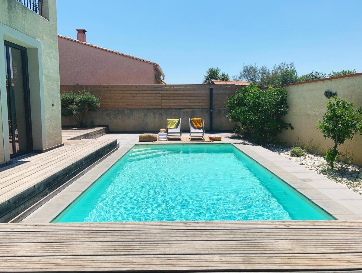Le Petit Bali Spacieuse Villa Pour 8 Avec Piscine Saint-Cyprien  Exterior photo