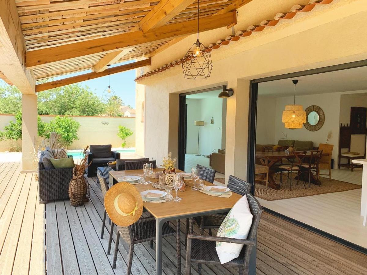 Le Petit Bali Spacieuse Villa Pour 8 Avec Piscine Saint-Cyprien  Exterior photo